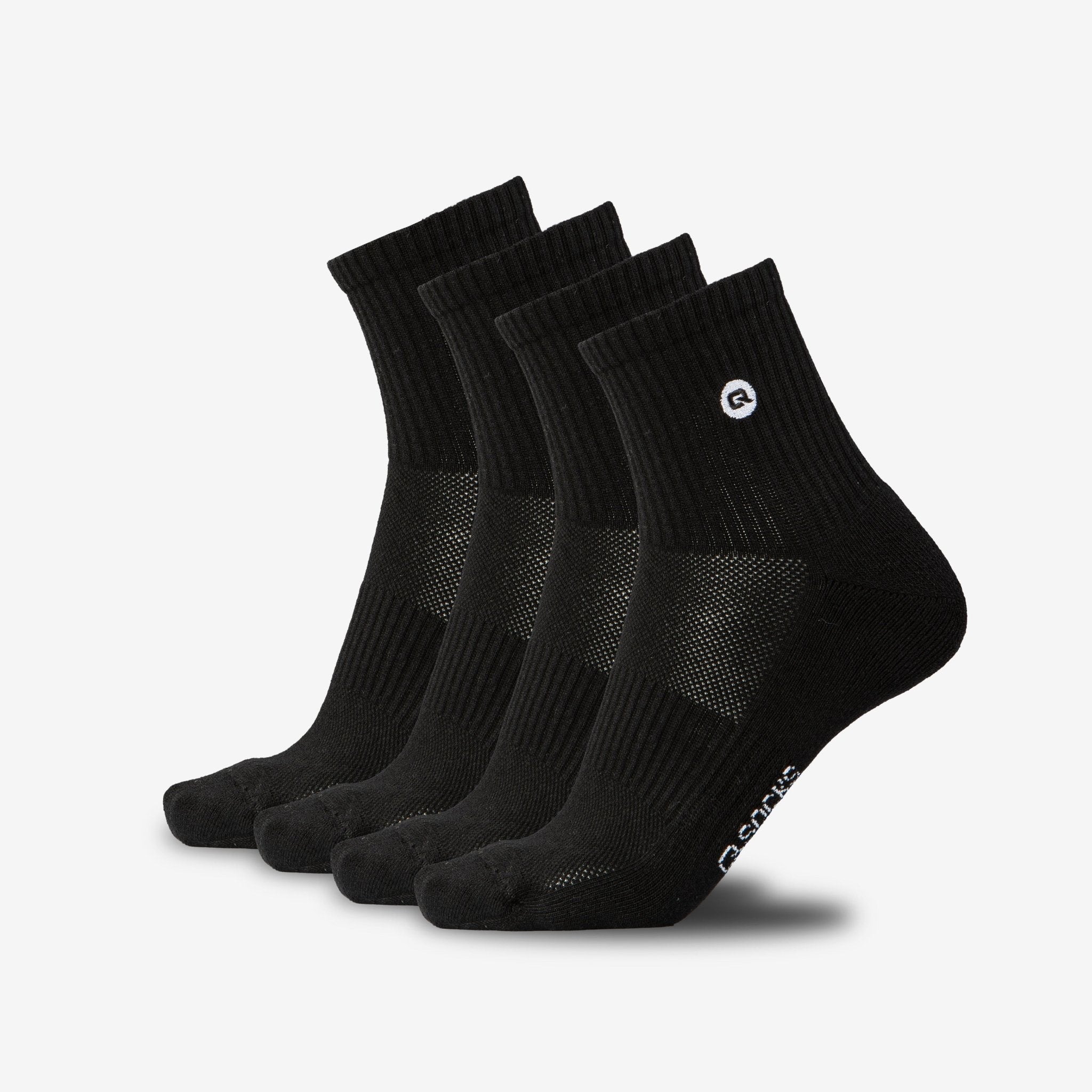 Quarter Mittelhohe Socken gepolstert für Damen und Herren 4X Paar - QOLONIA - Shop Deutschland Noodosz