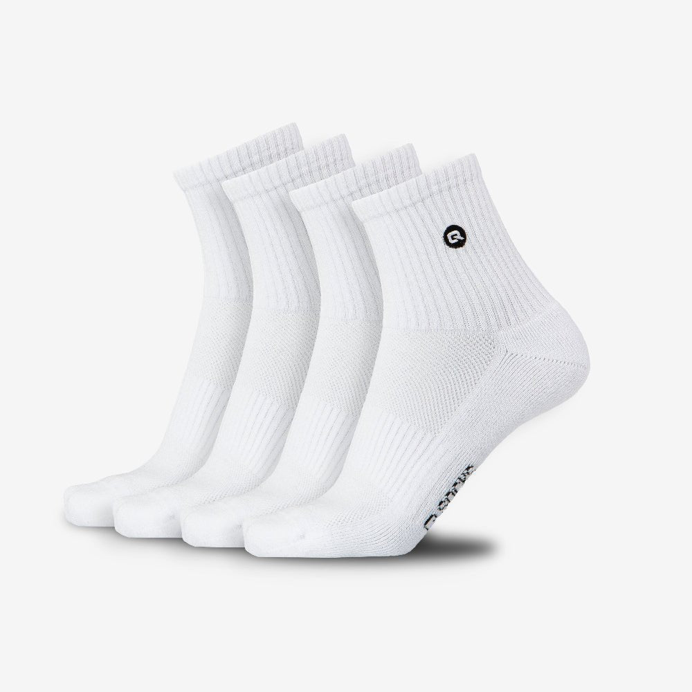 Quarter Mittelhohe Socken gepolstert für Damen und Herren 4X Paar - QOLONIA - Shop Deutschland Noodosz