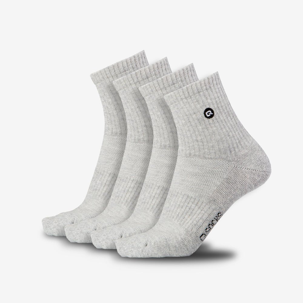 Quarter Mittelhohe Socken gepolstert für Damen und Herren 4X Paar - QOLONIA - Shop Deutschland Noodosz