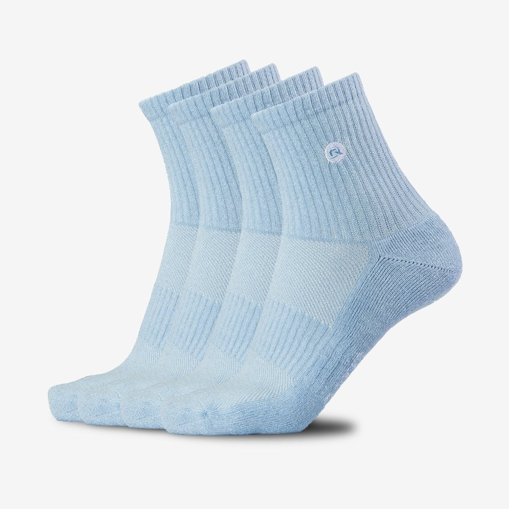 Quarter Mittelhohe Socken gepolstert für Damen und Herren 4X Paar - QOLONIA - Shop Deutschland Noodosz