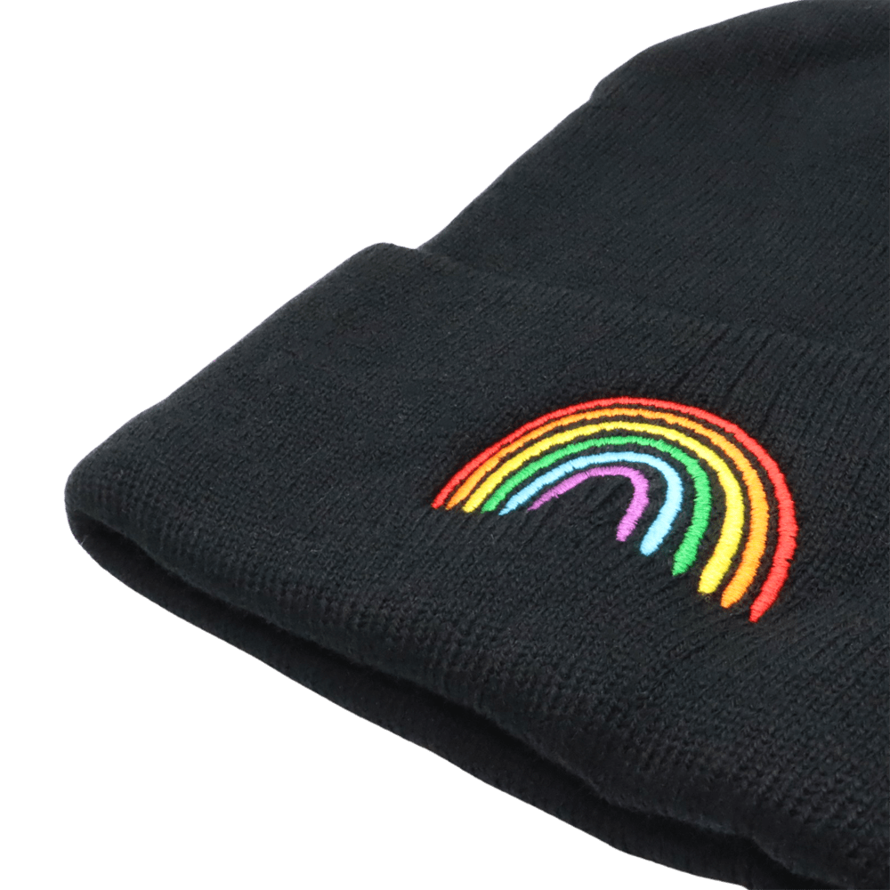 Rainbow - Mütze (Schwarz) - Gay - Shop.berlin - Shop Deutschland Noodosz