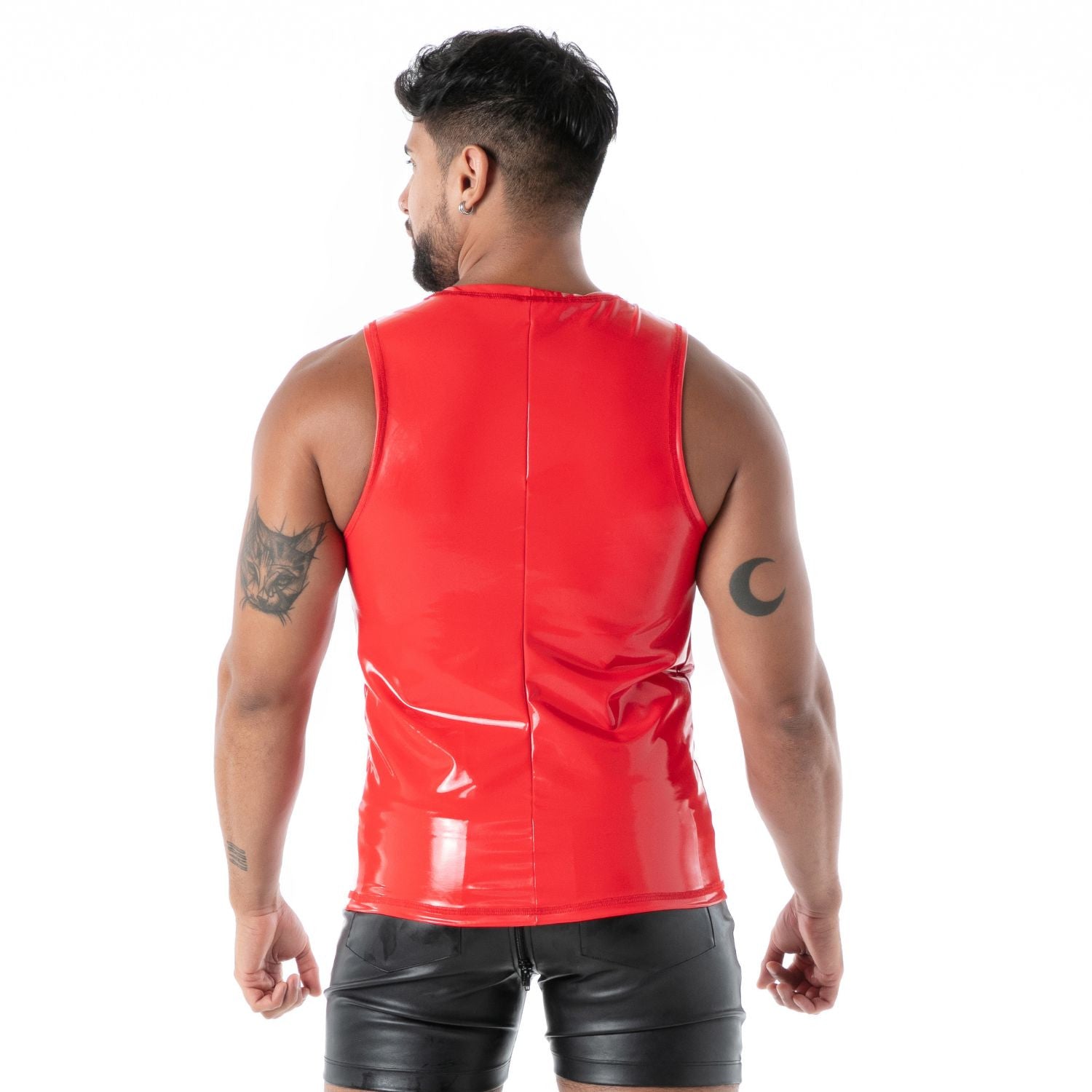 Tank Top Latex Second Skin Red