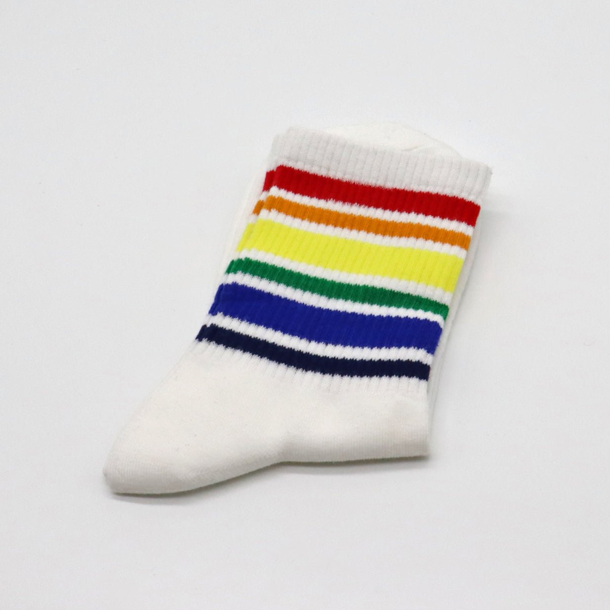 Regenbogen - Socken (Schwarz/Weiß mit Streifen) - Gay - Shop.berlin - Shop Deutschland Noodosz