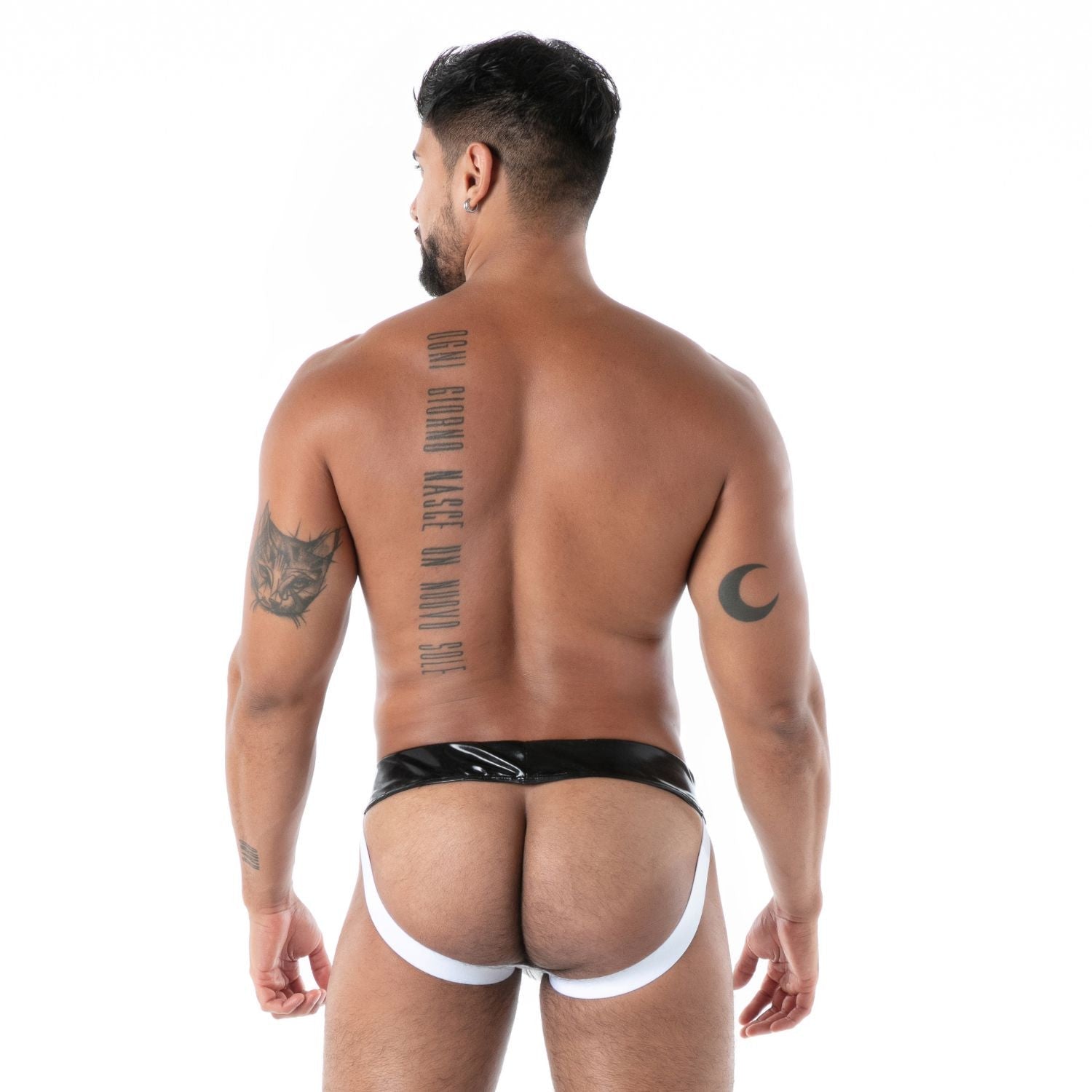 Reißverschluss - Jockstrap „Second Skin“ aus Latex – Schwarz - TOF Paris - Shop Deutschland Noodosz