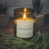 Rosemary – natural soy wax scented candle in a wine bottle glass