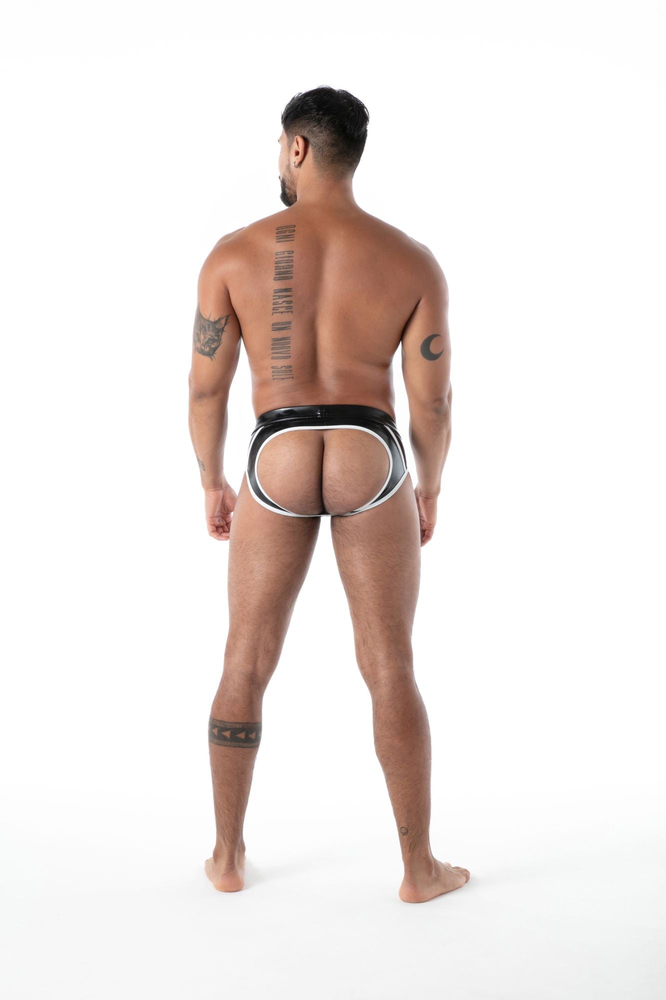 Rückenfreier Slip, Wäsche — Latex Second Skin — Schwarz - TOF Paris - Shop Deutschland Noodosz