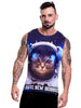 JOR 0470 GALACTIC TANK TOP, Clubshirt mit Motiv Jor Kleidung & Accessoires:Herren:Herrenmode:Shirts & Hemden:T-Shirts nudosz.myshopify.com
