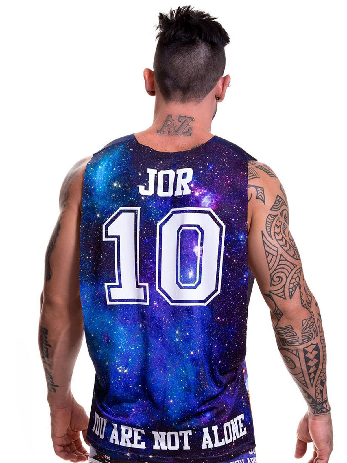 JOR 0470 GALACTIC TANK TOP, Clubshirt mit Motiv, Größe L