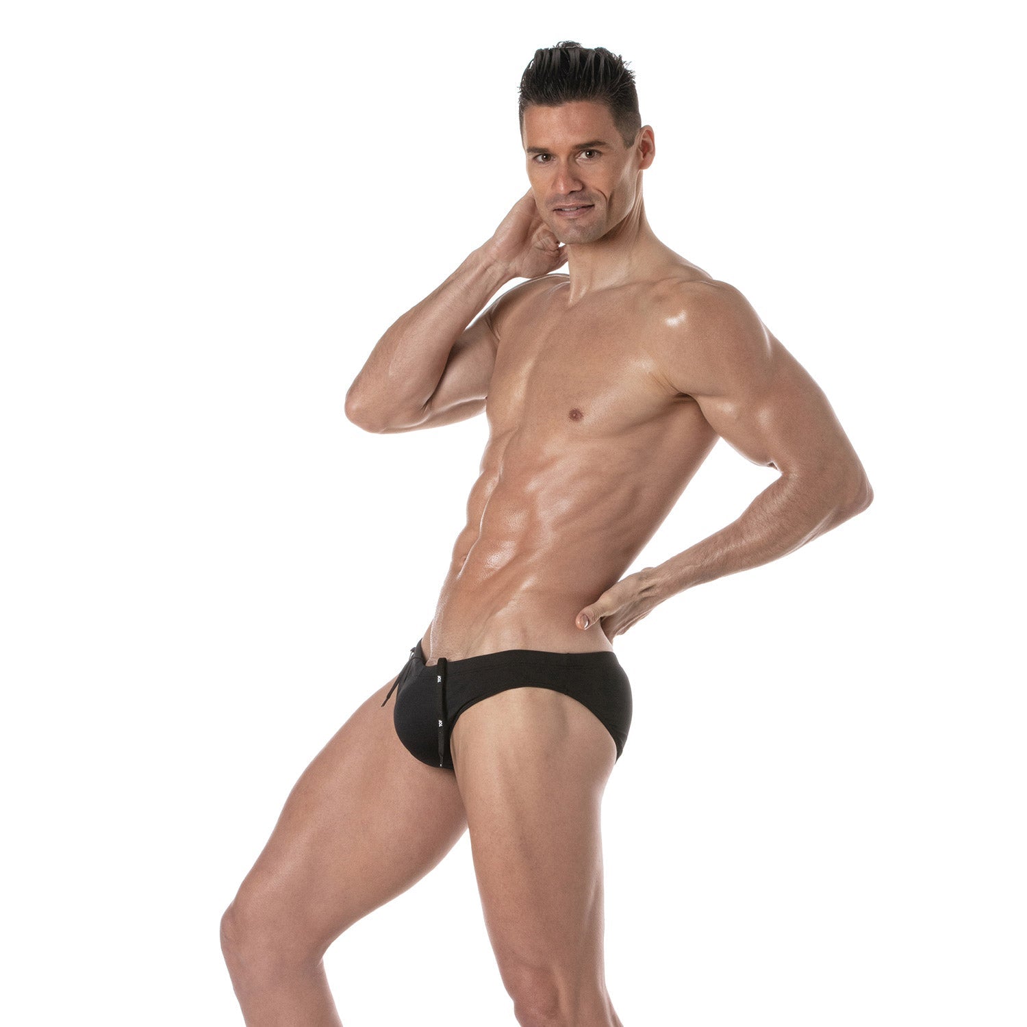 Schlichte Mini Badehose, Badeslip – Schwarz - TOF Paris - Shop Deutschland Noodosz