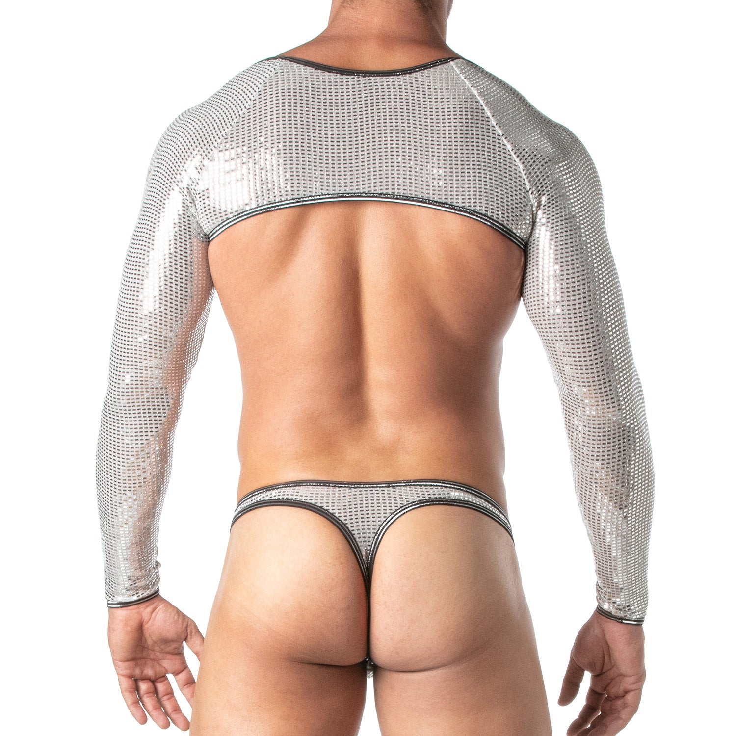 Silberner Glitzer - Bolero für Männer - TOF Paris - Shop Deutschland Noodosz