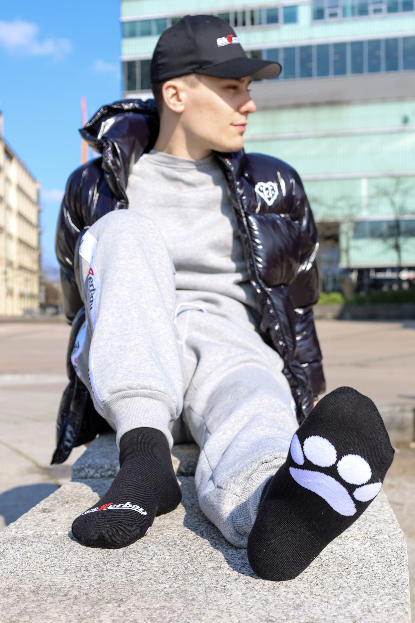 Sk8erboy® PUPPY Short Crew Socks schwarz Sk8erboy® Socken nudosz.myshopify.com