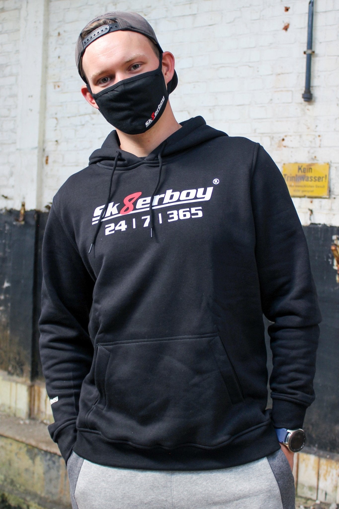 Sk8erboy® Kapuzen - Sweat - Shirt 24 | 7 | 365 - Sk8erboy® - Shop Deutschland Noodosz