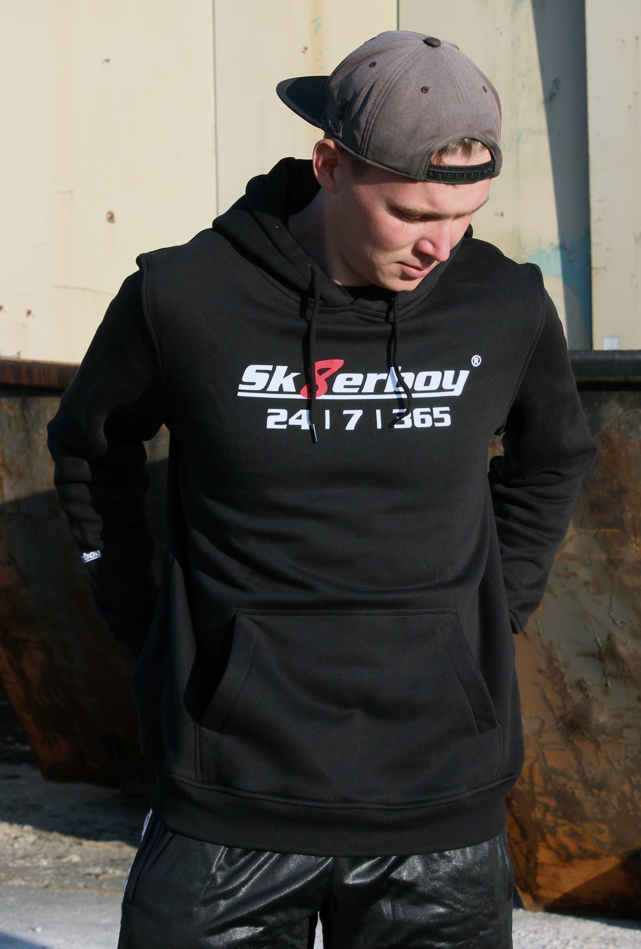 Sk8erboy® Kapuzen - Sweat - Shirt 24 | 7 | 365 - Sk8erboy® - Shop Deutschland Noodosz