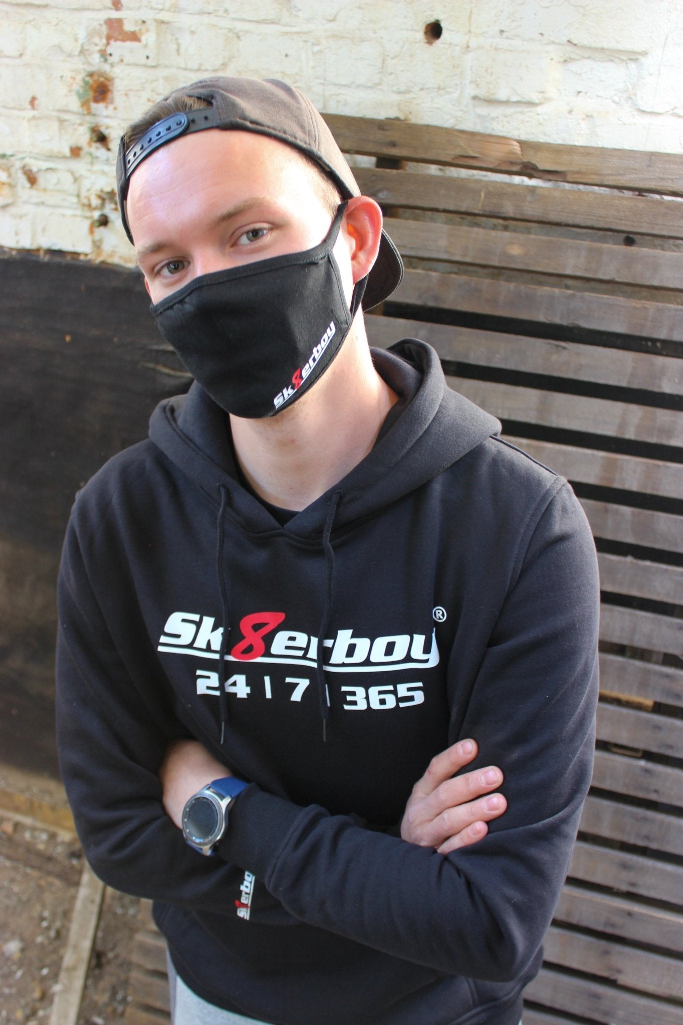 Sk8erboy® Kapuzen - Sweat - Shirt 24 | 7 | 365 - Sk8erboy® - Shop Deutschland Noodosz