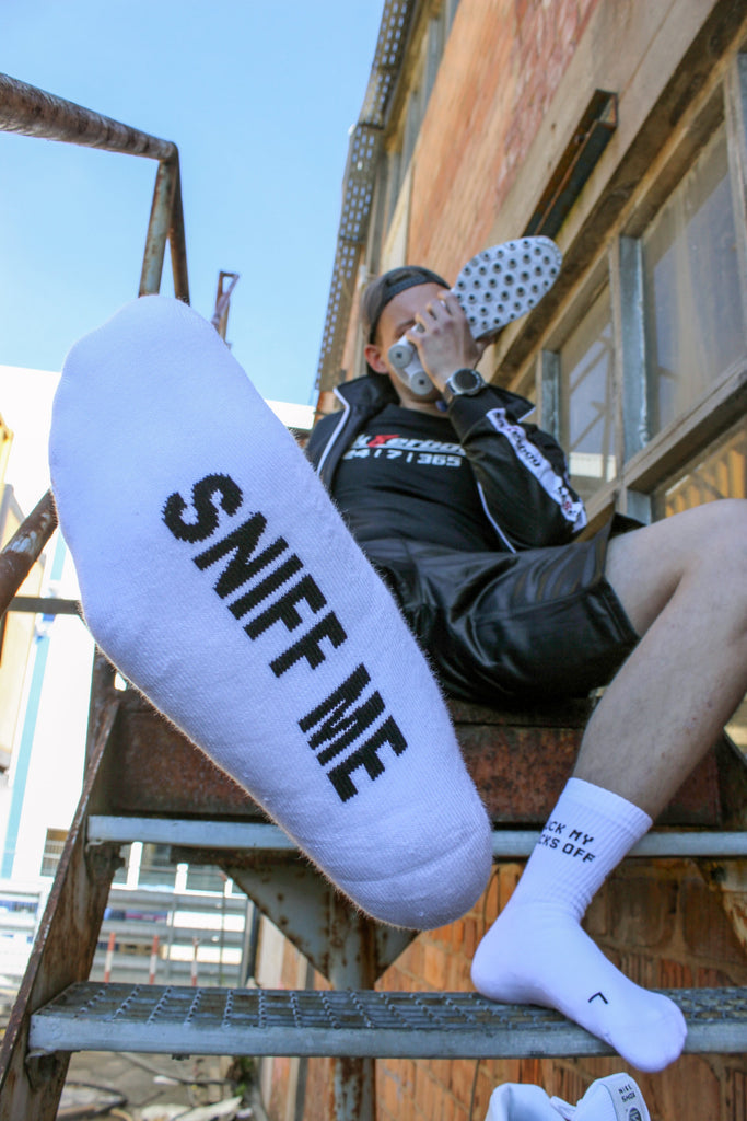 Sk8erboy® SNIFF ME Socks white
