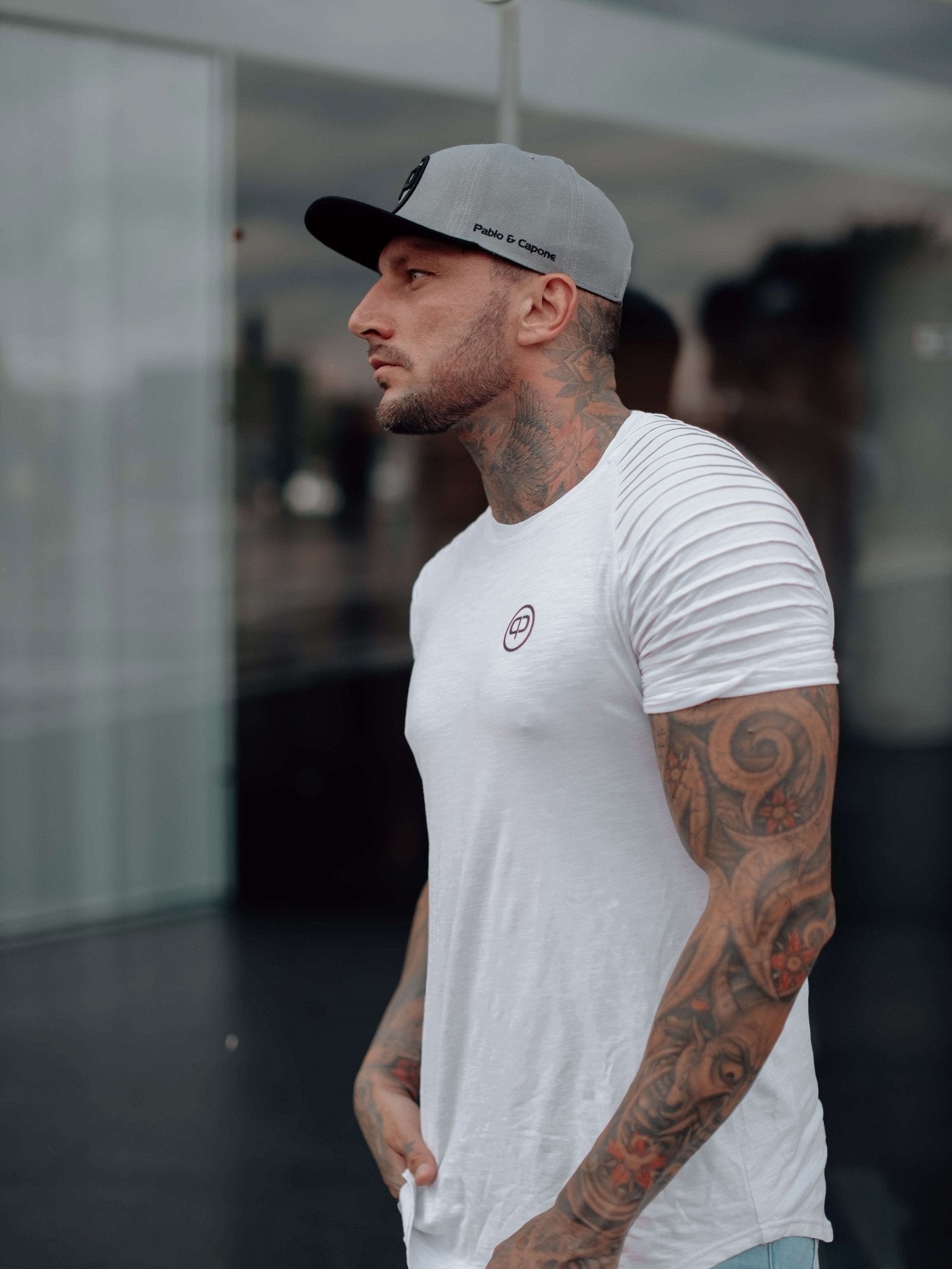 Snapback Cap - Anthracite on Black - Pablo & Capone - Shop Deutschland Noodosz