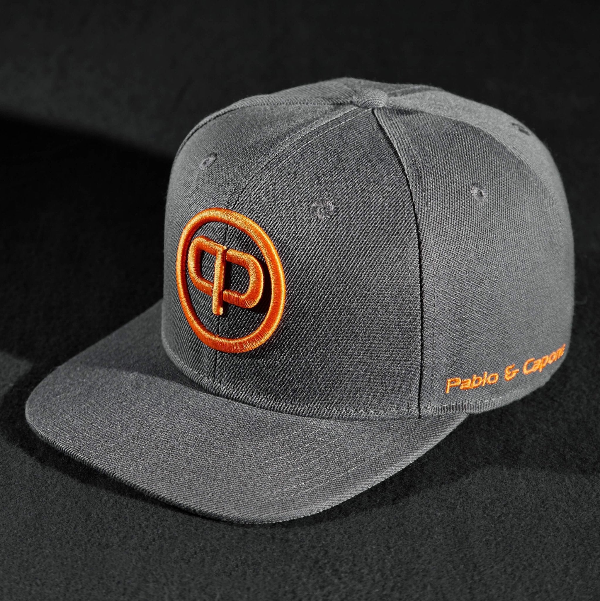 Snapback Cap - Anthracite & Orange - Pablo & Capone - Shop Deutschland Noodosz