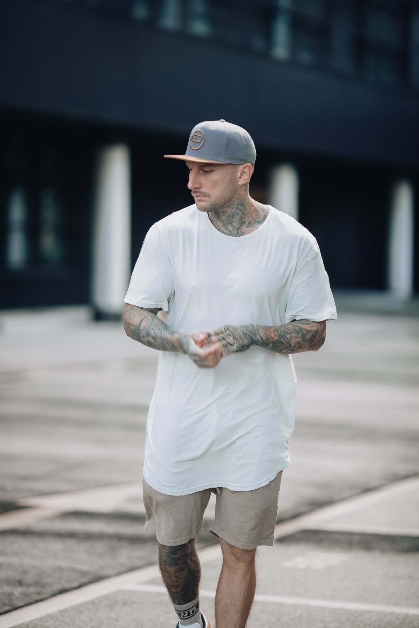 Snapback Cap - Anthracite & Suede - Pablo & Capone - Shop Deutschland Noodosz