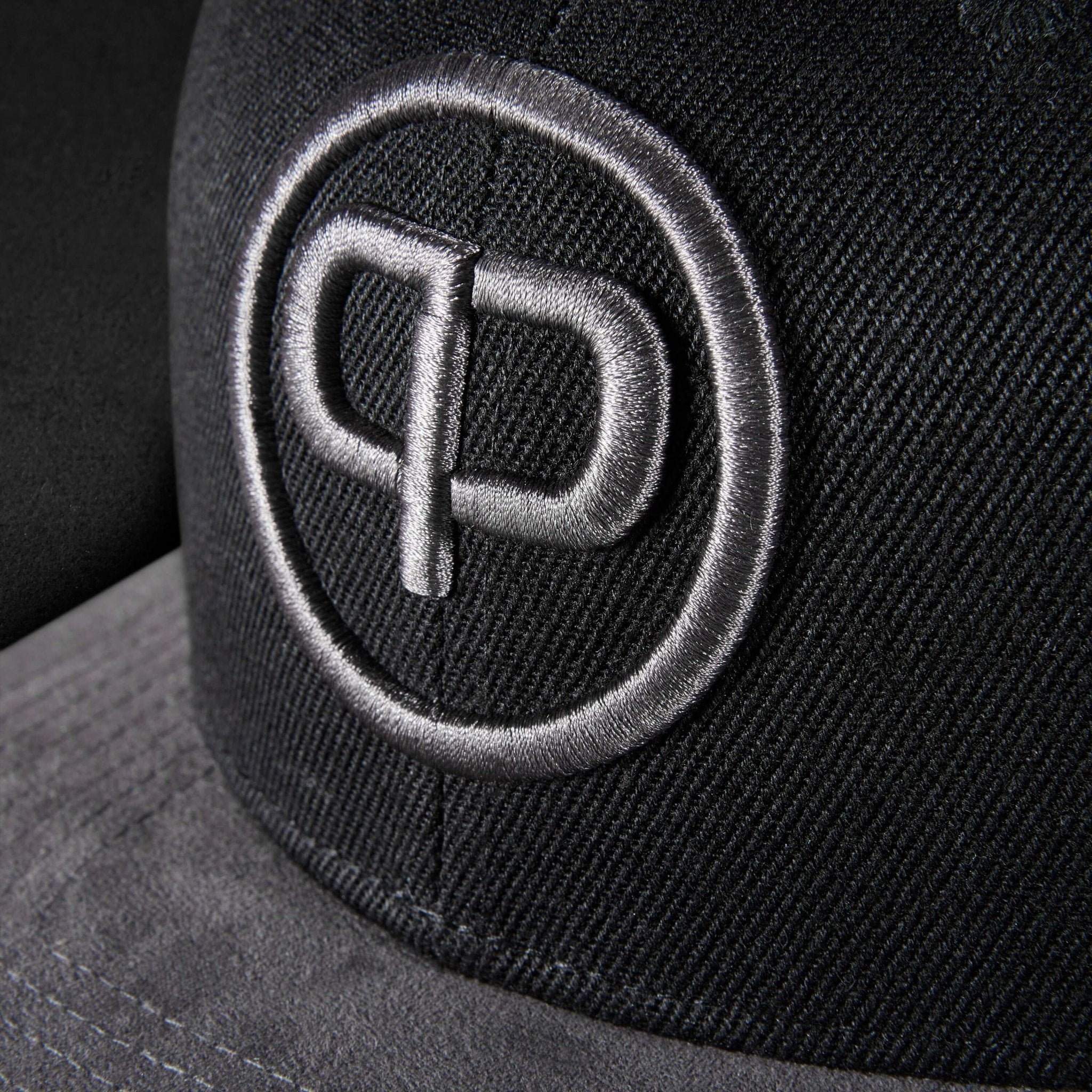 Snapback Cap - Black & Anthracite - Suede - Pablo & Capone - Shop Deutschland Noodosz