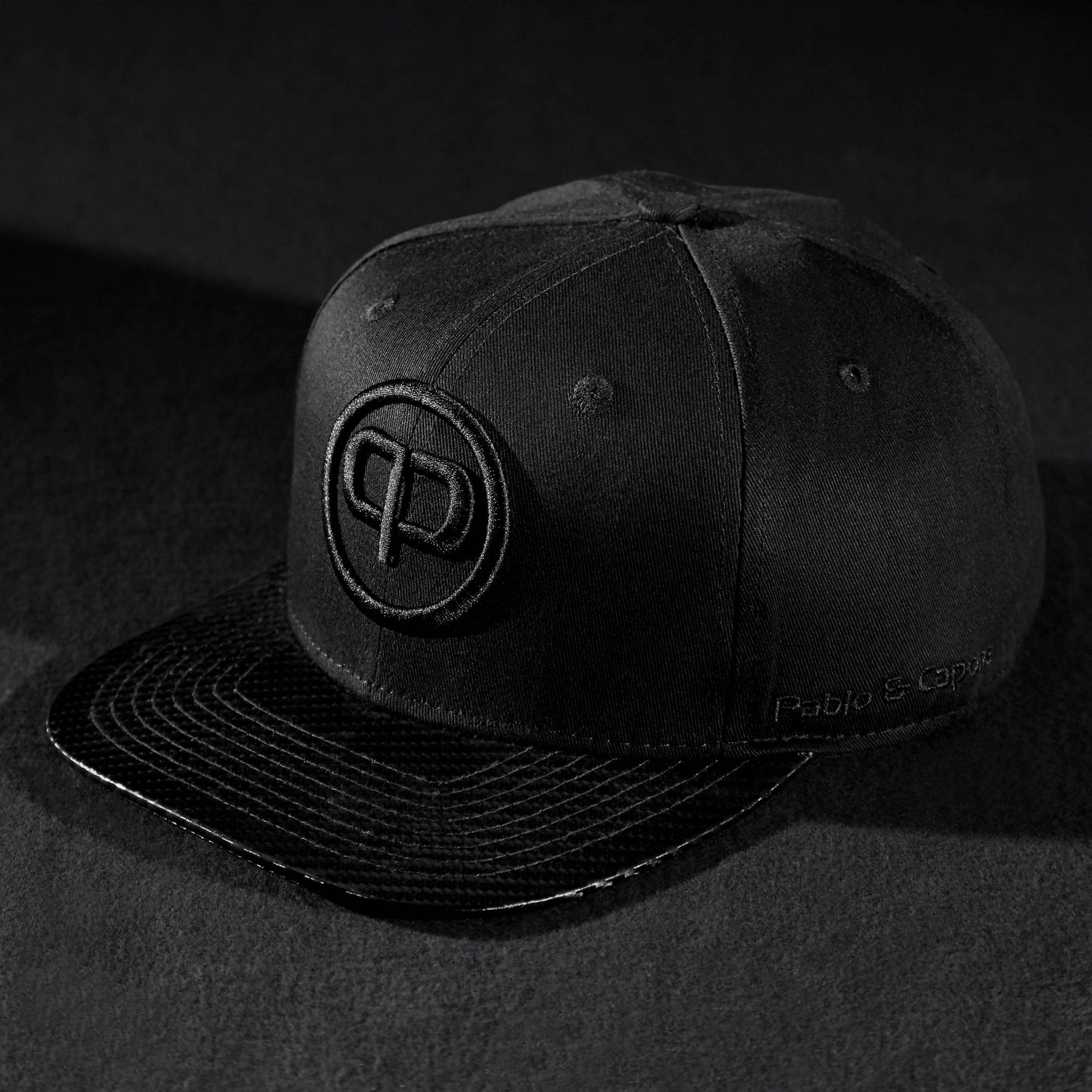 Snapback Cap - Black & Black Carbon - Pablo & Capone - Shop Deutschland Noodosz