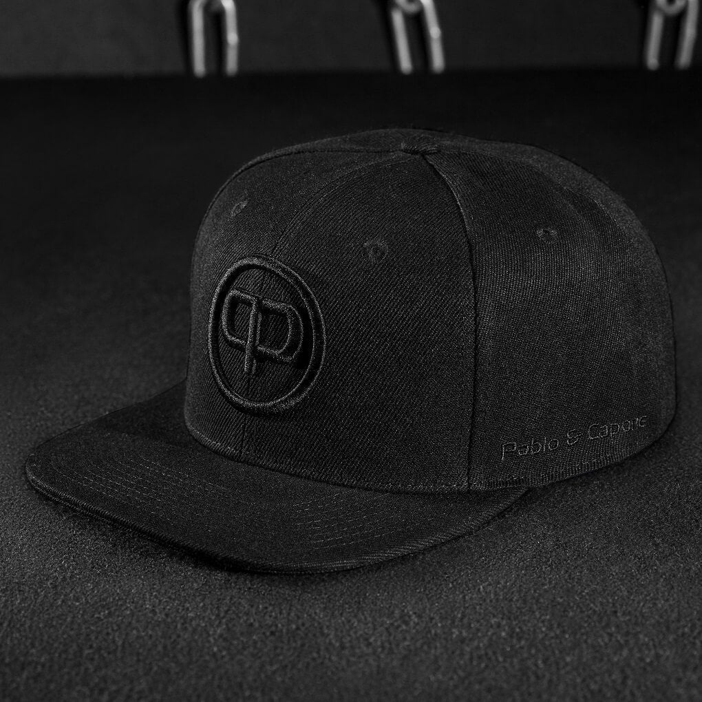 Snapback Cap - Black & Black - Pablo & Capone - Shop Deutschland Noodosz