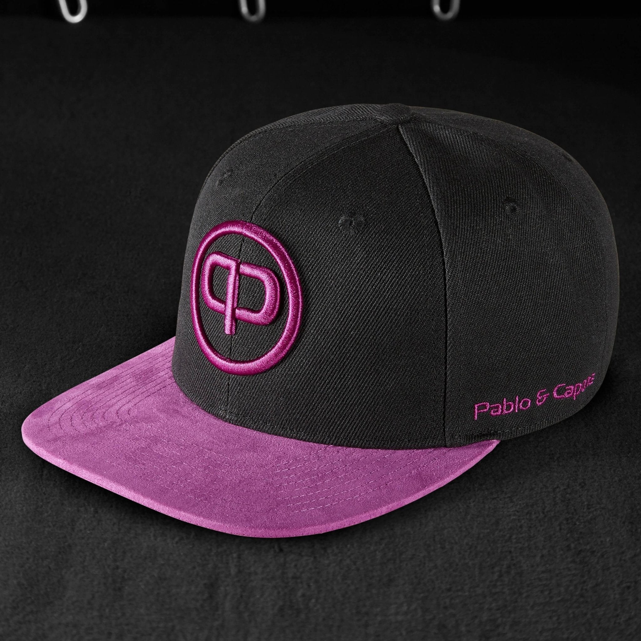 Snapback Cap - Black & Flash - Suede - Pablo & Capone - Shop Deutschland Noodosz