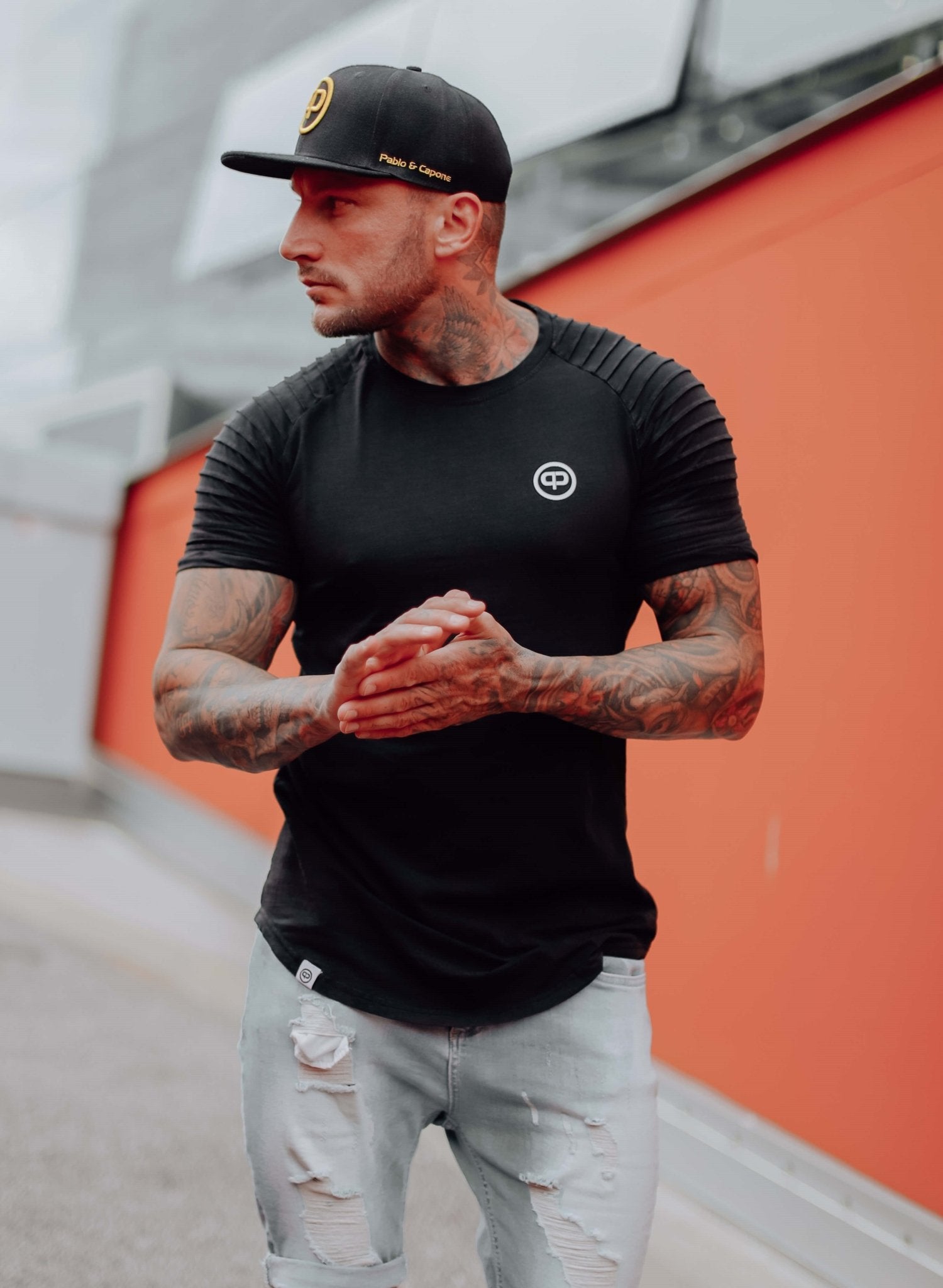 Snapback Cap - Black & Gold - Pablo & Capone - Shop Deutschland Noodosz