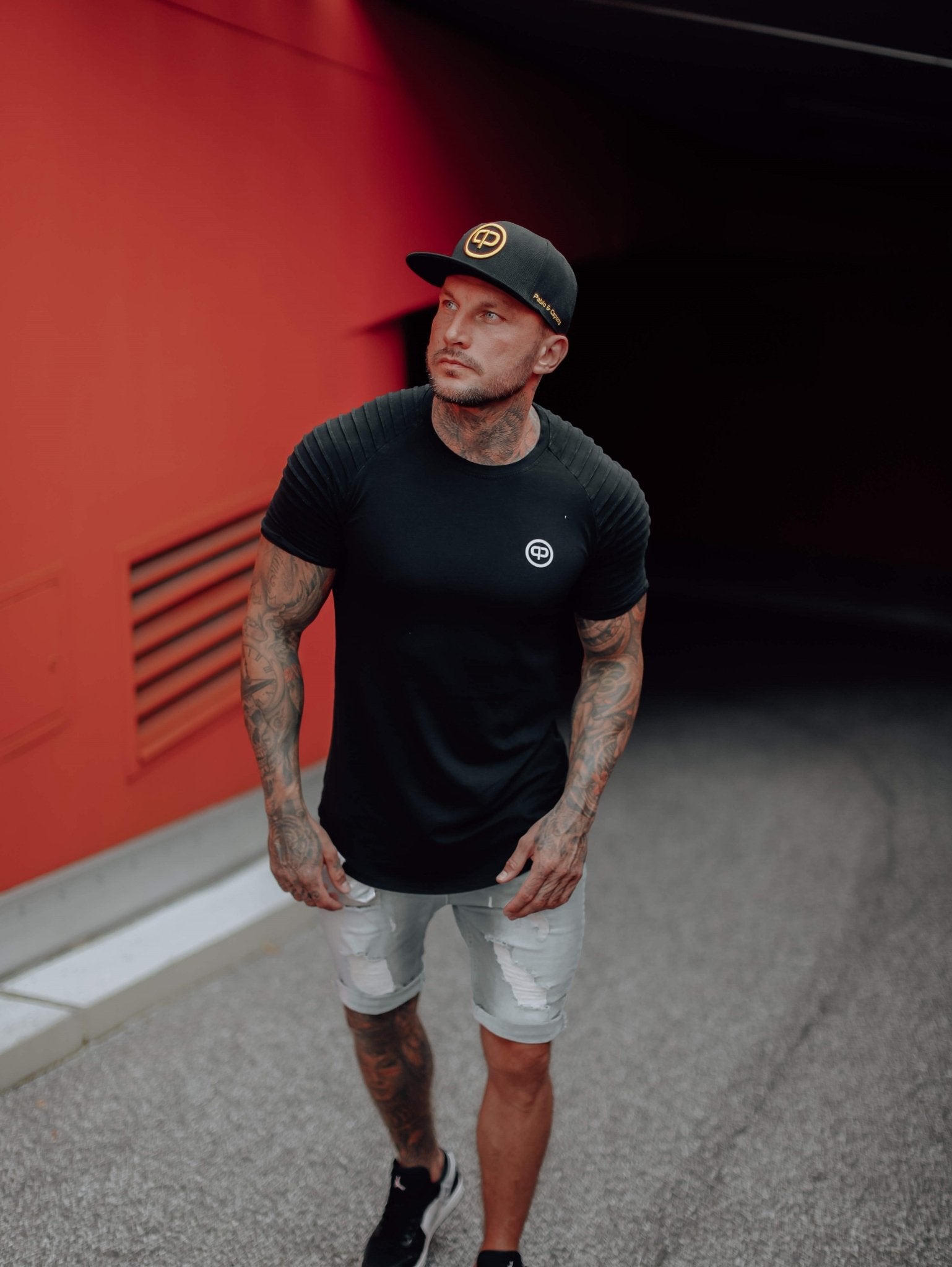Snapback Cap - Black & Gold - Pablo & Capone - Shop Deutschland Noodosz