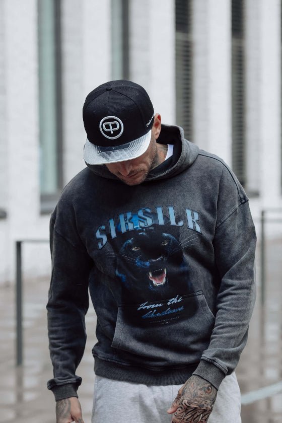 Snapback Cap - Black on Silver - Pablo & Capone - Shop Deutschland Noodosz