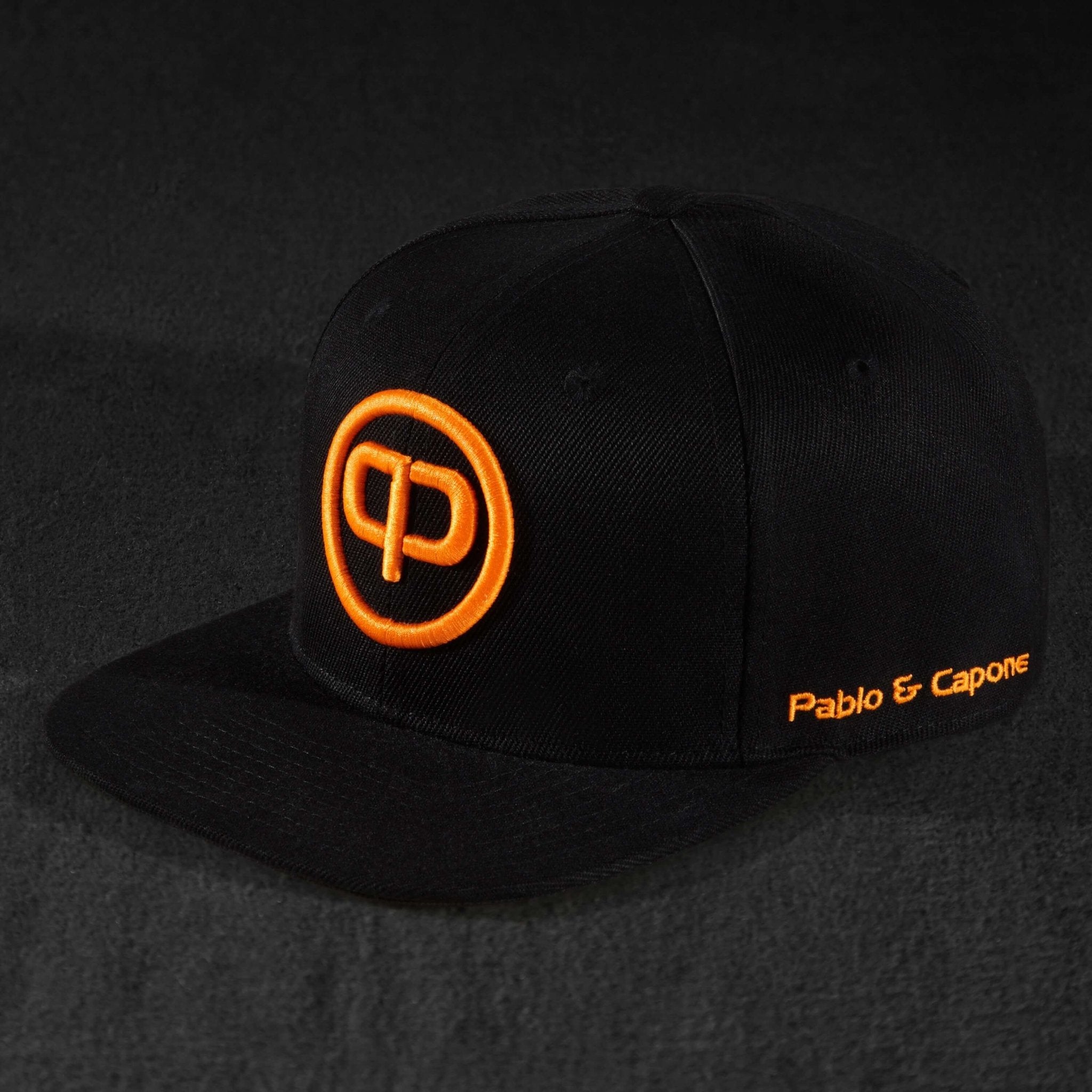 Snapback Cap - Black & Orange - Pablo & Capone - Shop Deutschland Noodosz
