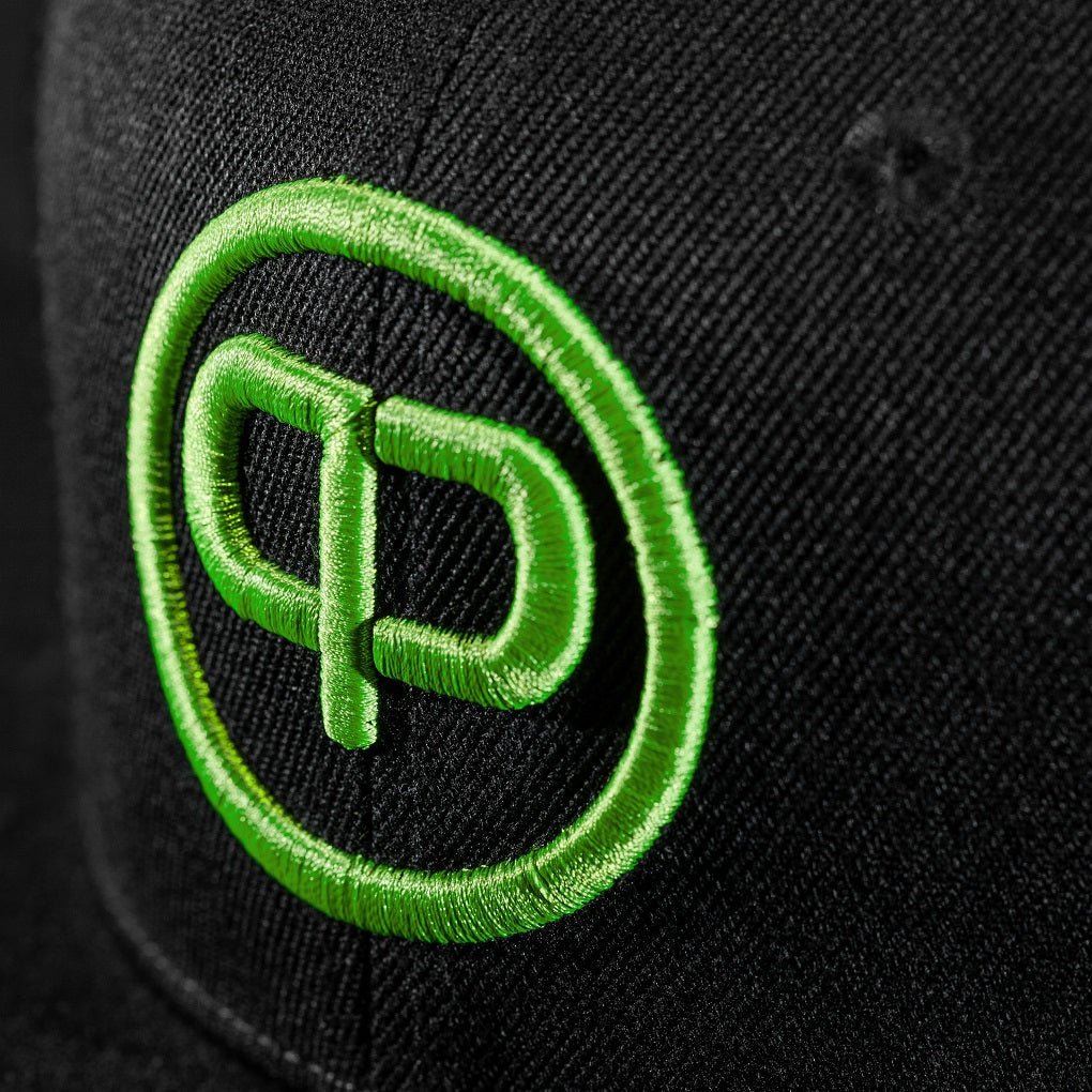Snapback Cap - Black & Venom Green - Pablo & Capone - Shop Deutschland Noodosz