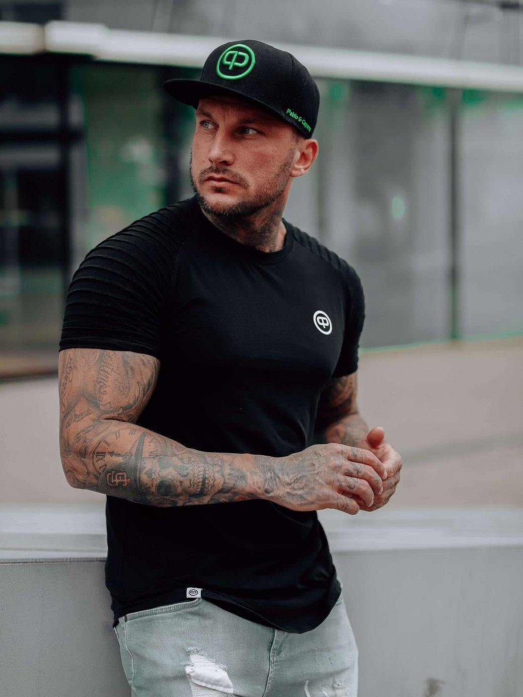 Snapback Cap - Black & Venom Green - Pablo & Capone - Shop Deutschland Noodosz