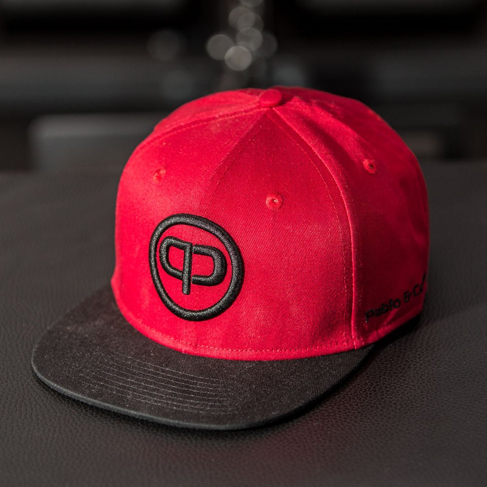 Snapback Cap - Burgundy on Black - Pablo & Capone - Shop Deutschland Noodosz