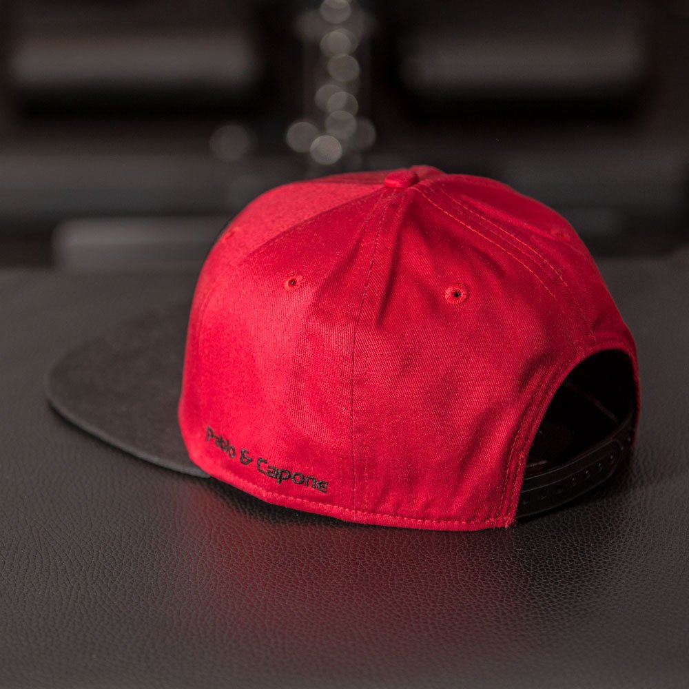 Snapback Cap - Burgundy on Black - Pablo & Capone - Shop Deutschland Noodosz