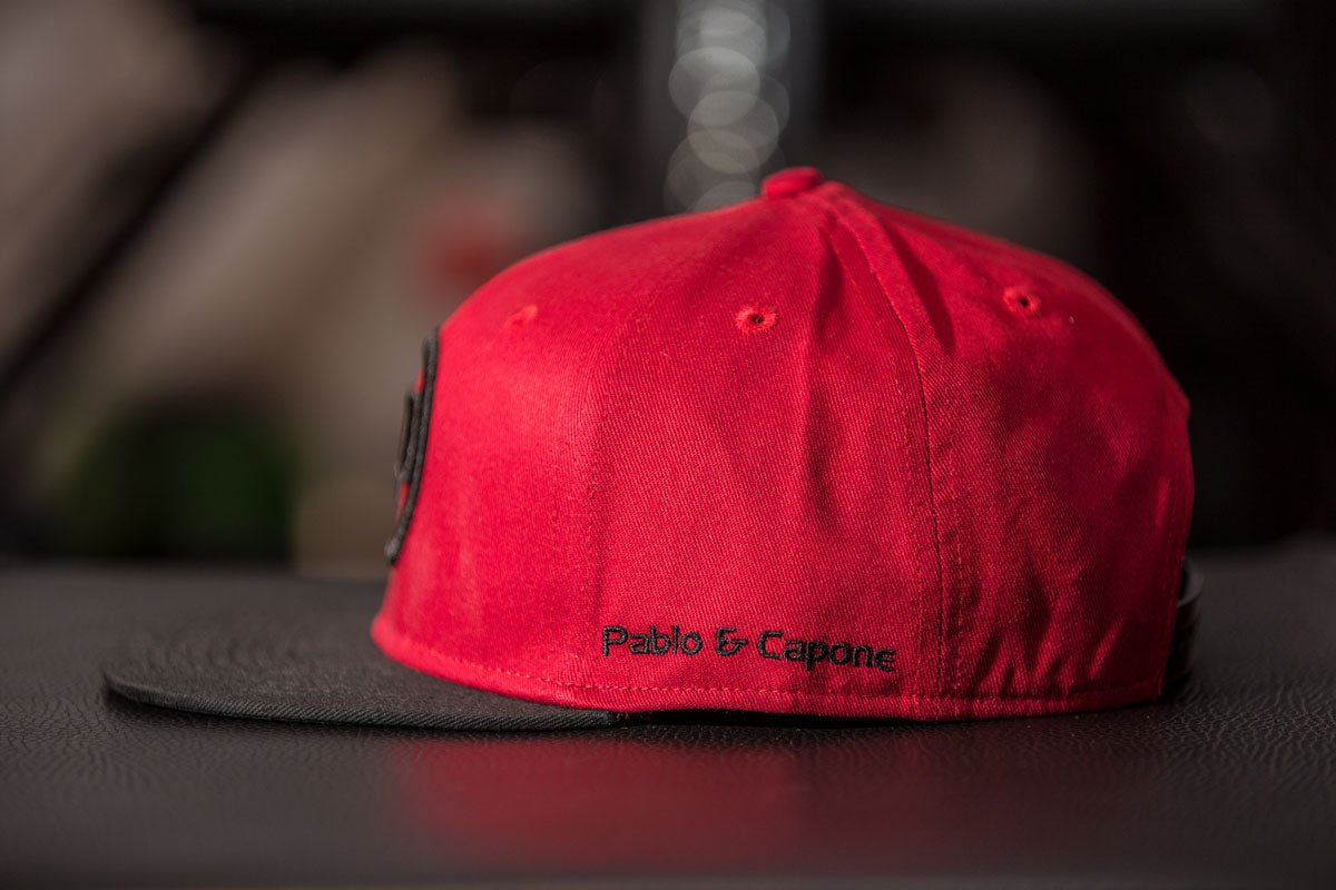 Snapback Cap - Burgundy on Black - Pablo & Capone - Shop Deutschland Noodosz