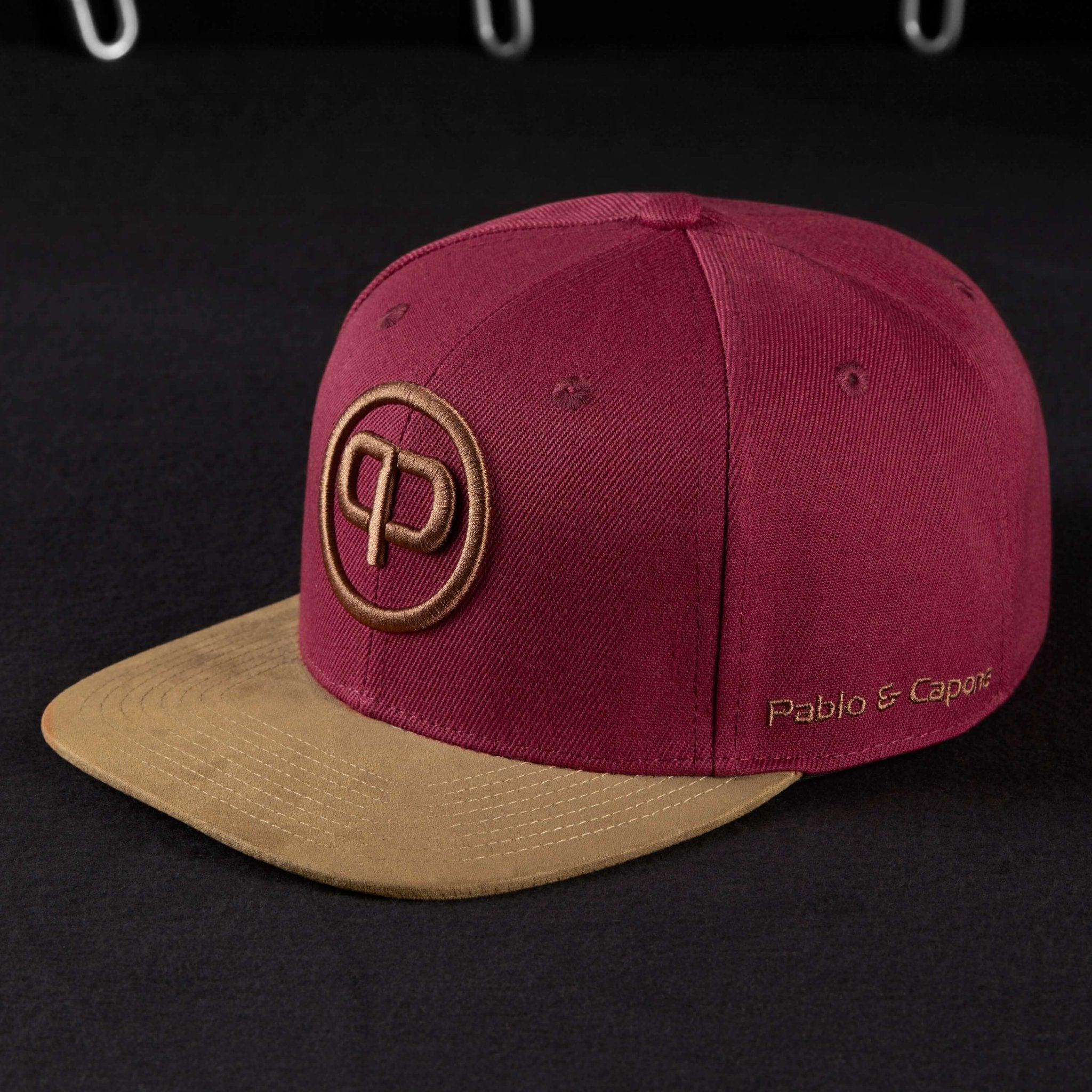 Snapback Cap - Burgundy & Suede - Pablo & Capone - Shop Deutschland Noodosz