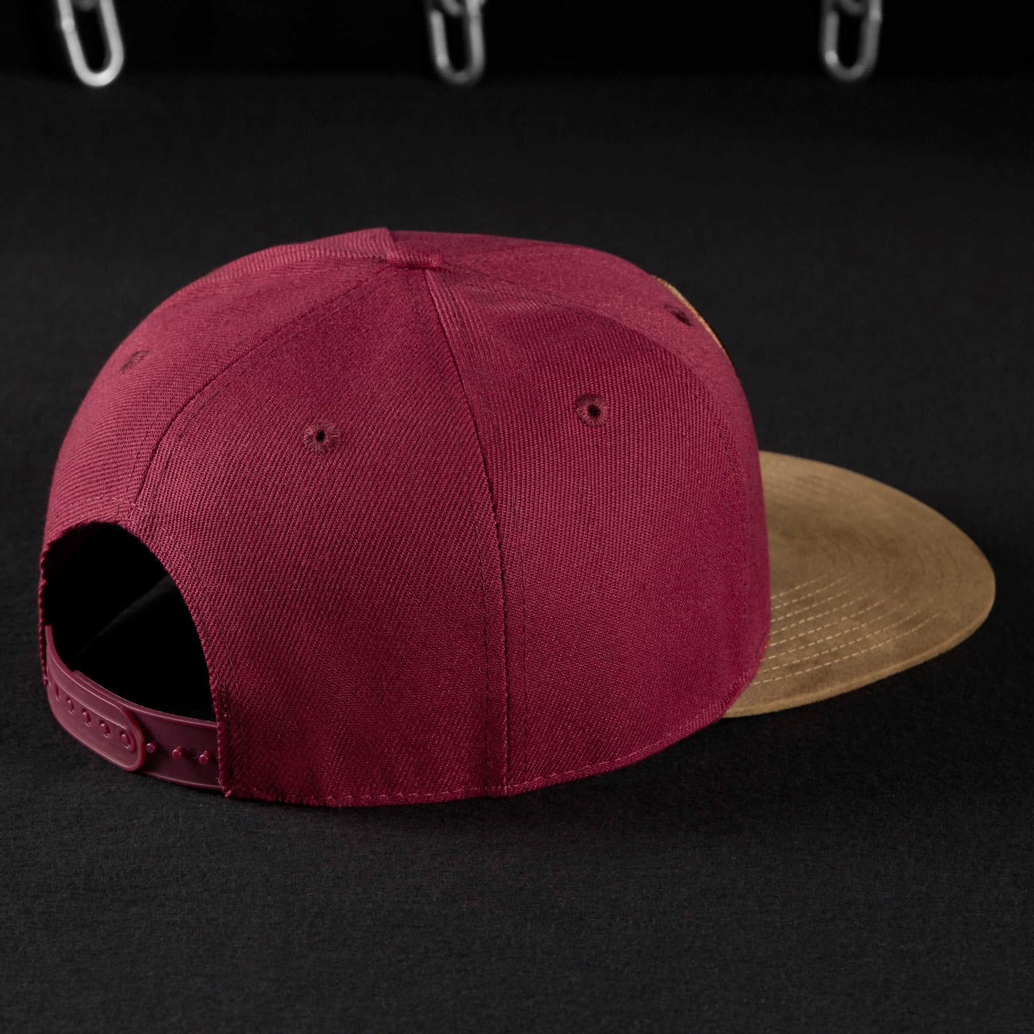 Snapback Cap - Burgundy & Suede - Pablo & Capone - Shop Deutschland Noodosz