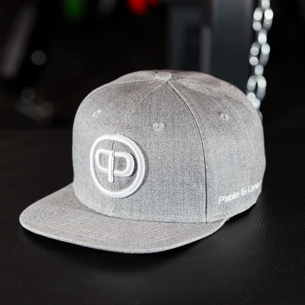 Snapback Cap - Grey & White 2.0 - Pablo & Capone - Shop Deutschland Noodosz