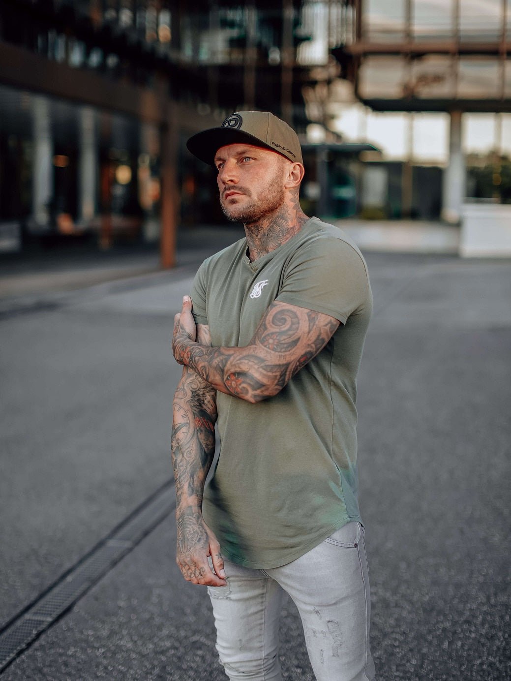 Snapback Cap - Khaki on Black - Pablo & Capone - Shop Deutschland Noodosz