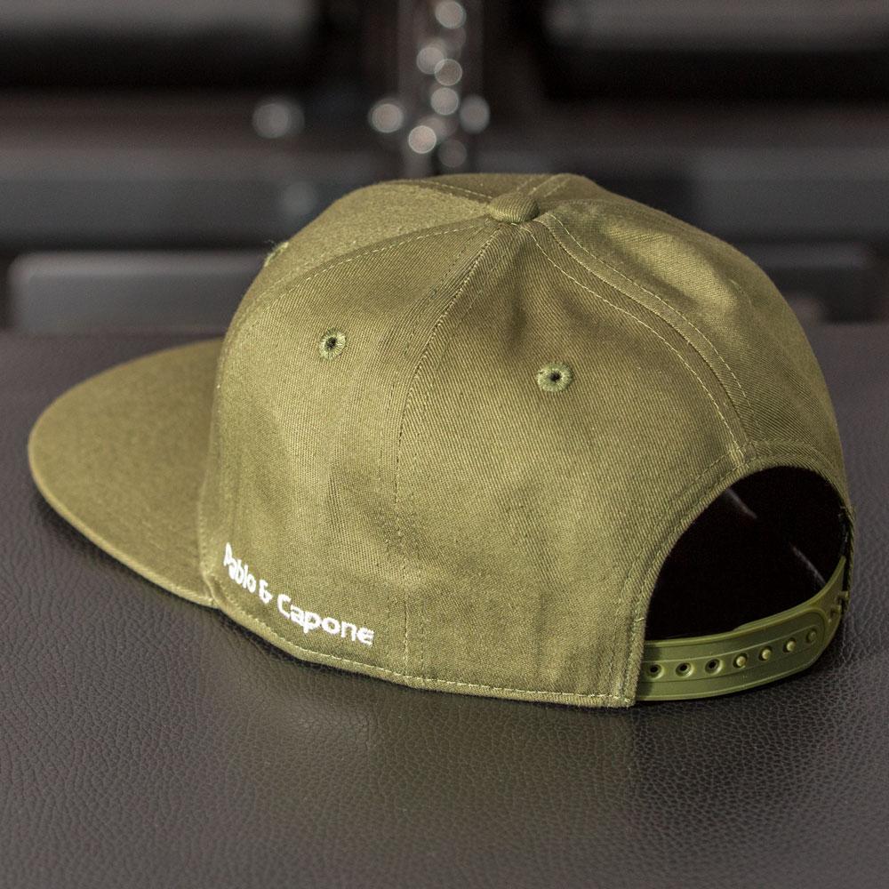 Snapback Cap - Khaki & White - Pablo & Capone - Shop Deutschland Noodosz