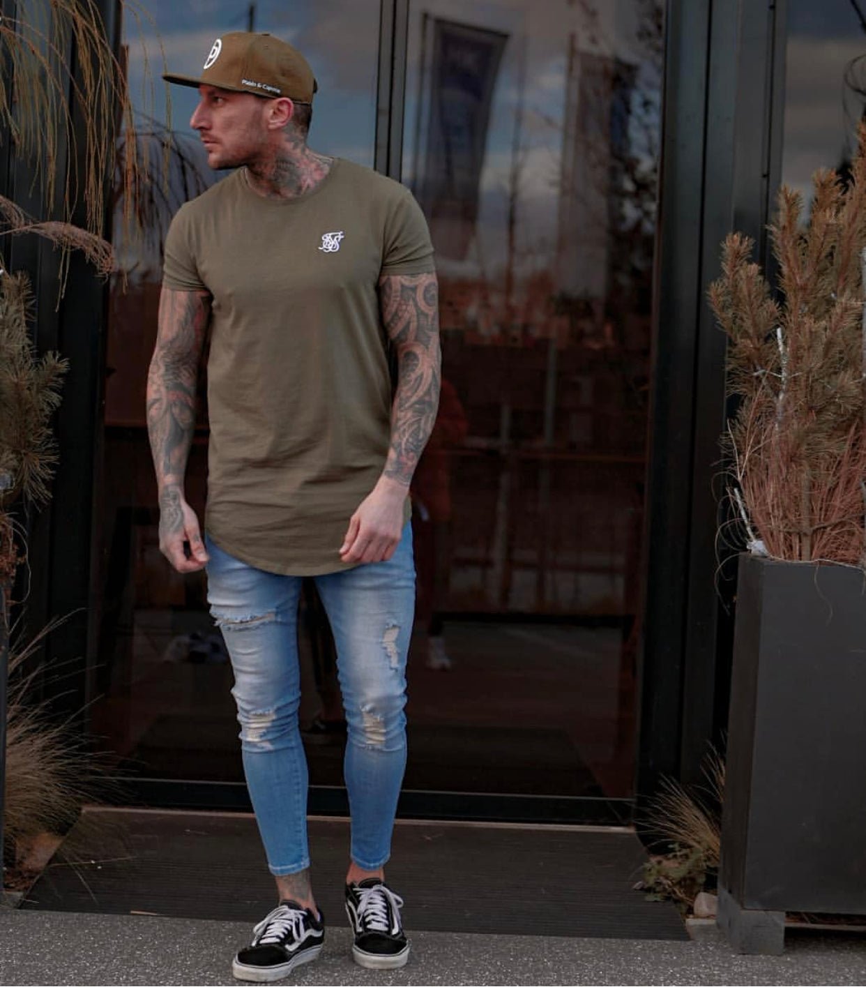 Snapback Cap - Khaki & White - Pablo & Capone - Shop Deutschland Noodosz