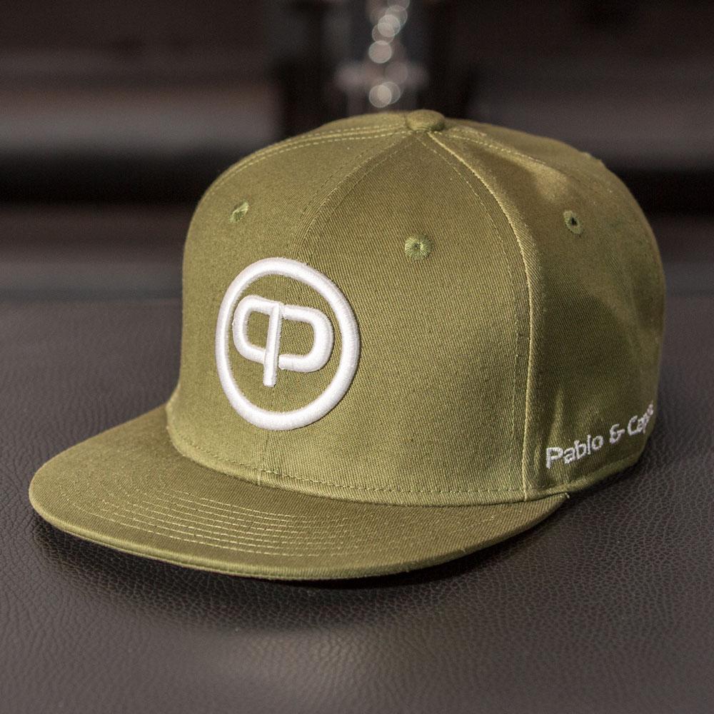 Snapback Cap - Khaki & White - Pablo & Capone - Shop Deutschland Noodosz