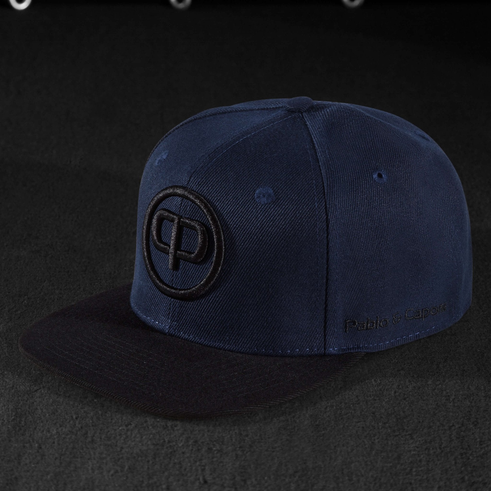 Snapback Cap - Navy Blue on Black - Pablo & Capone - Shop Deutschland Noodosz