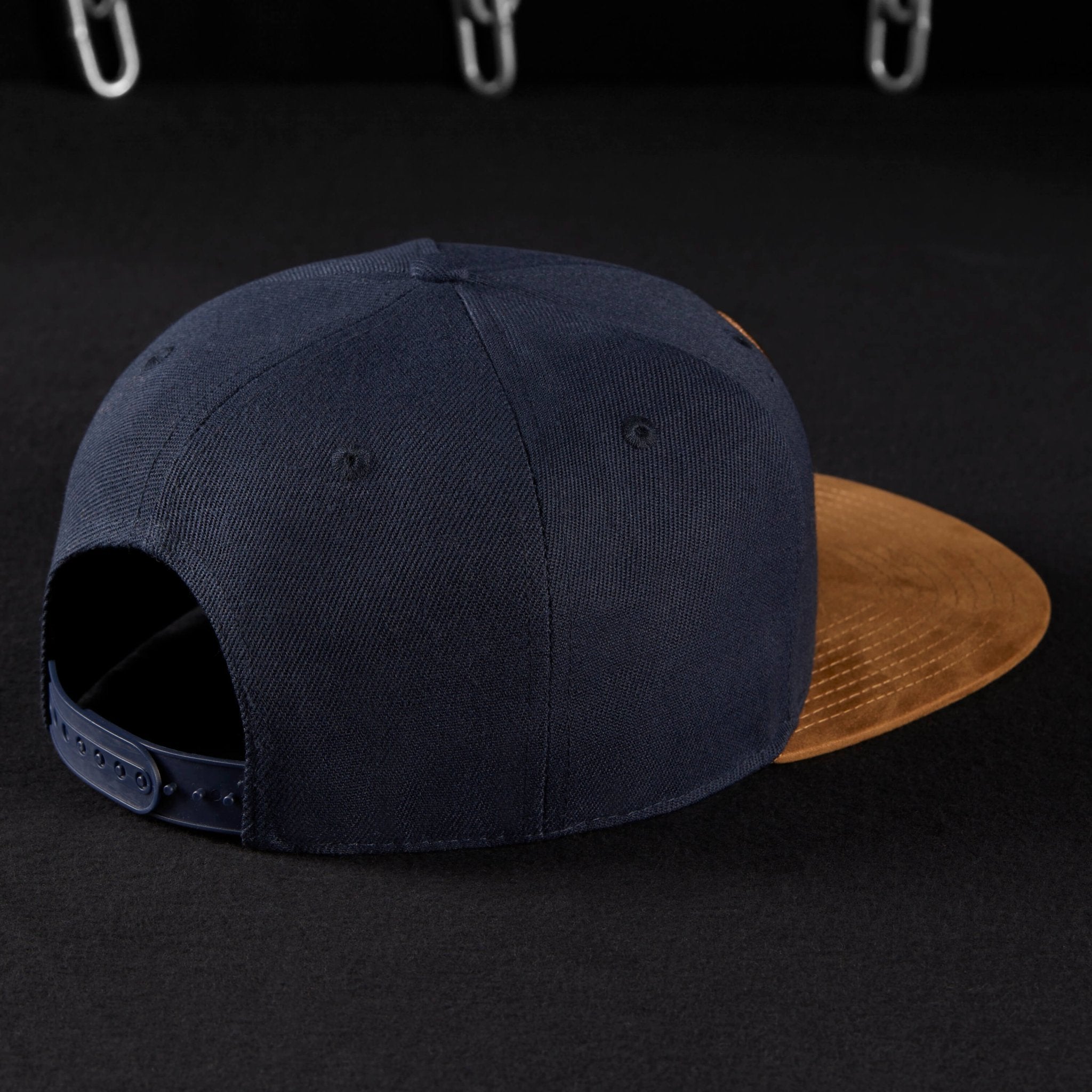 Snapback Cap - Navy Blue & Suede - Pablo & Capone - Shop Deutschland Noodosz