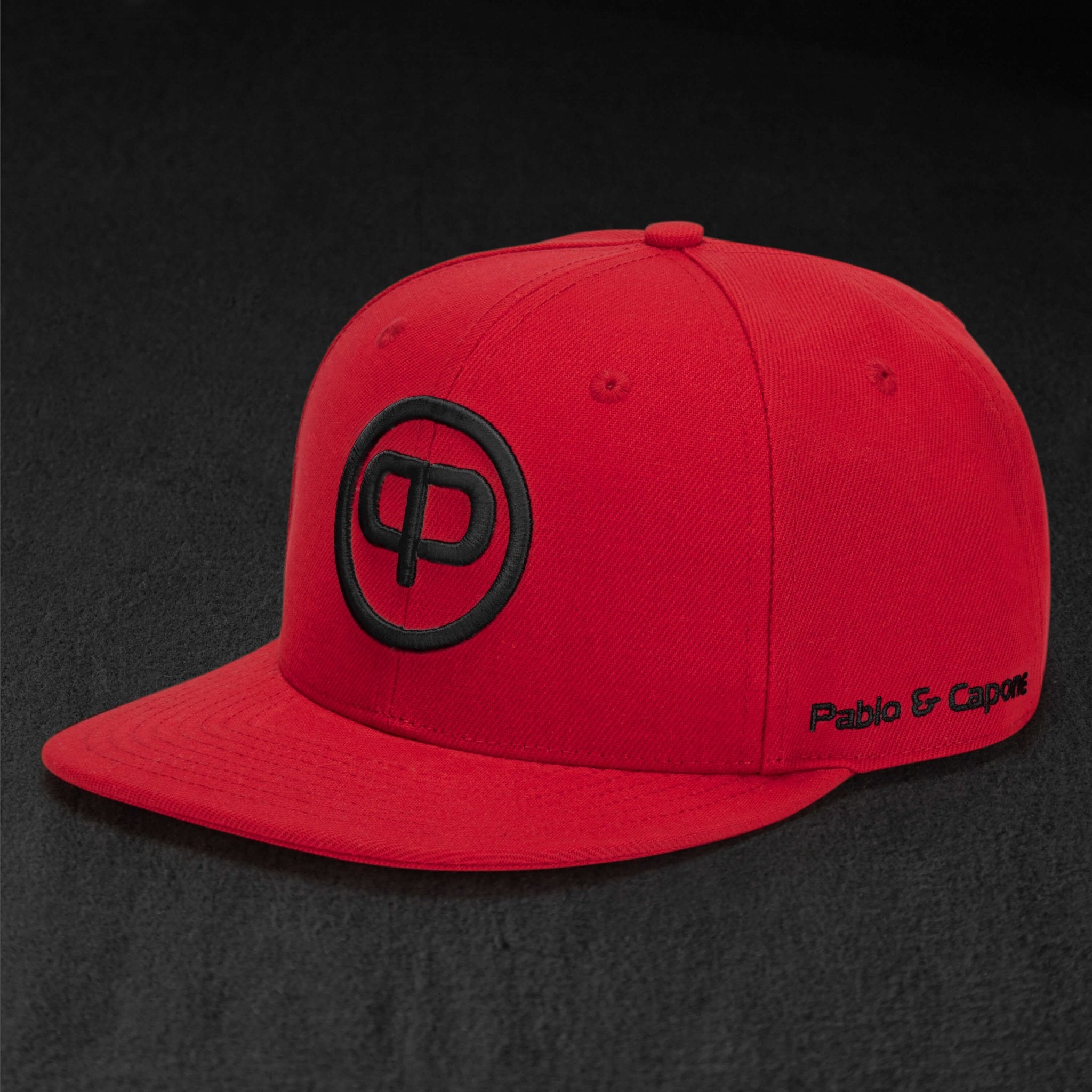 Snapback Cap - Red & Black - Pablo & Capone - Shop Deutschland Noodosz