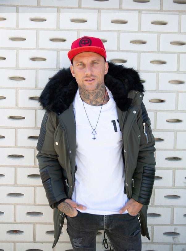 Snapback Cap - Red & Black - Pablo & Capone - Shop Deutschland Noodosz