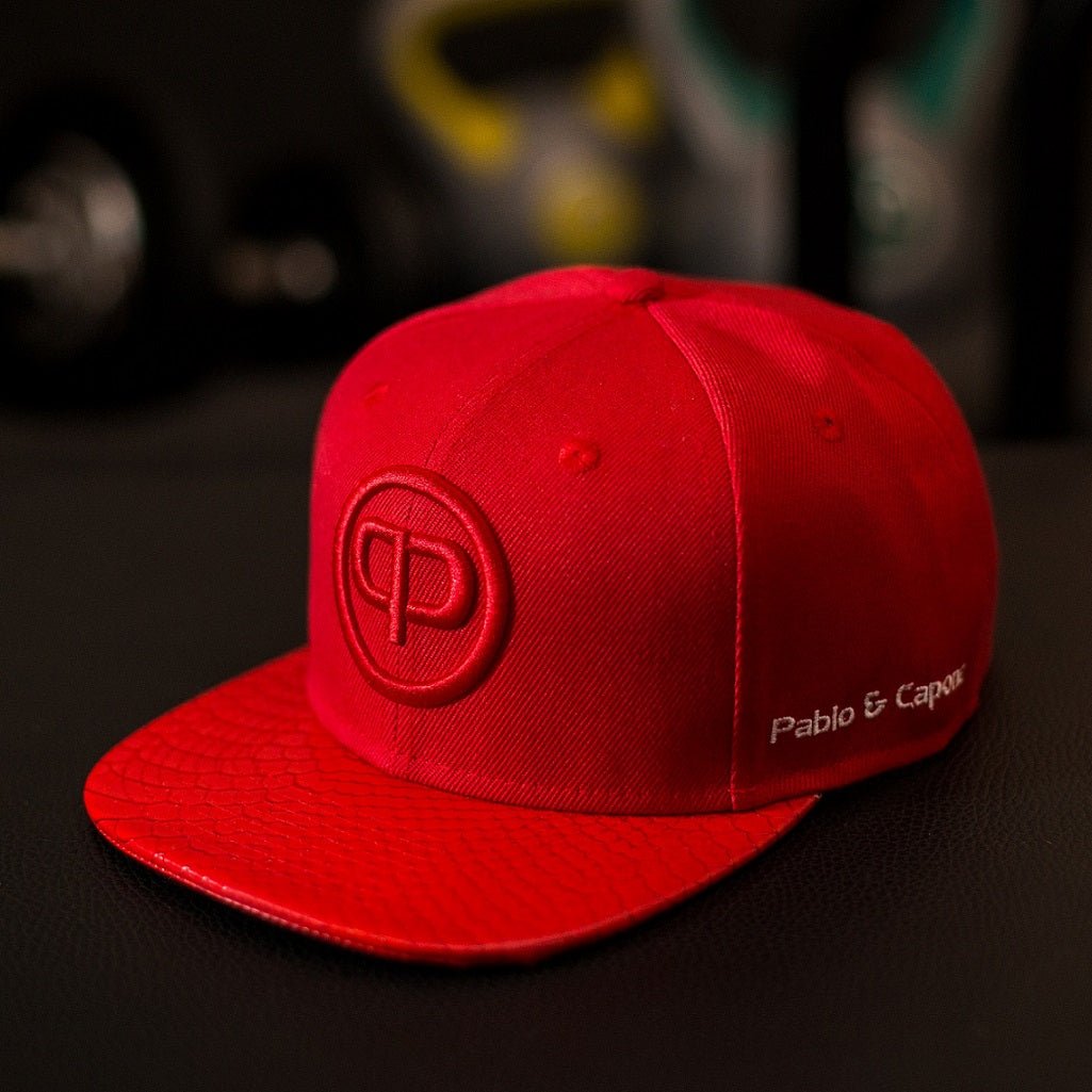 Snapback Cap - Red & Red - Pablo & Capone - Shop Deutschland Noodosz