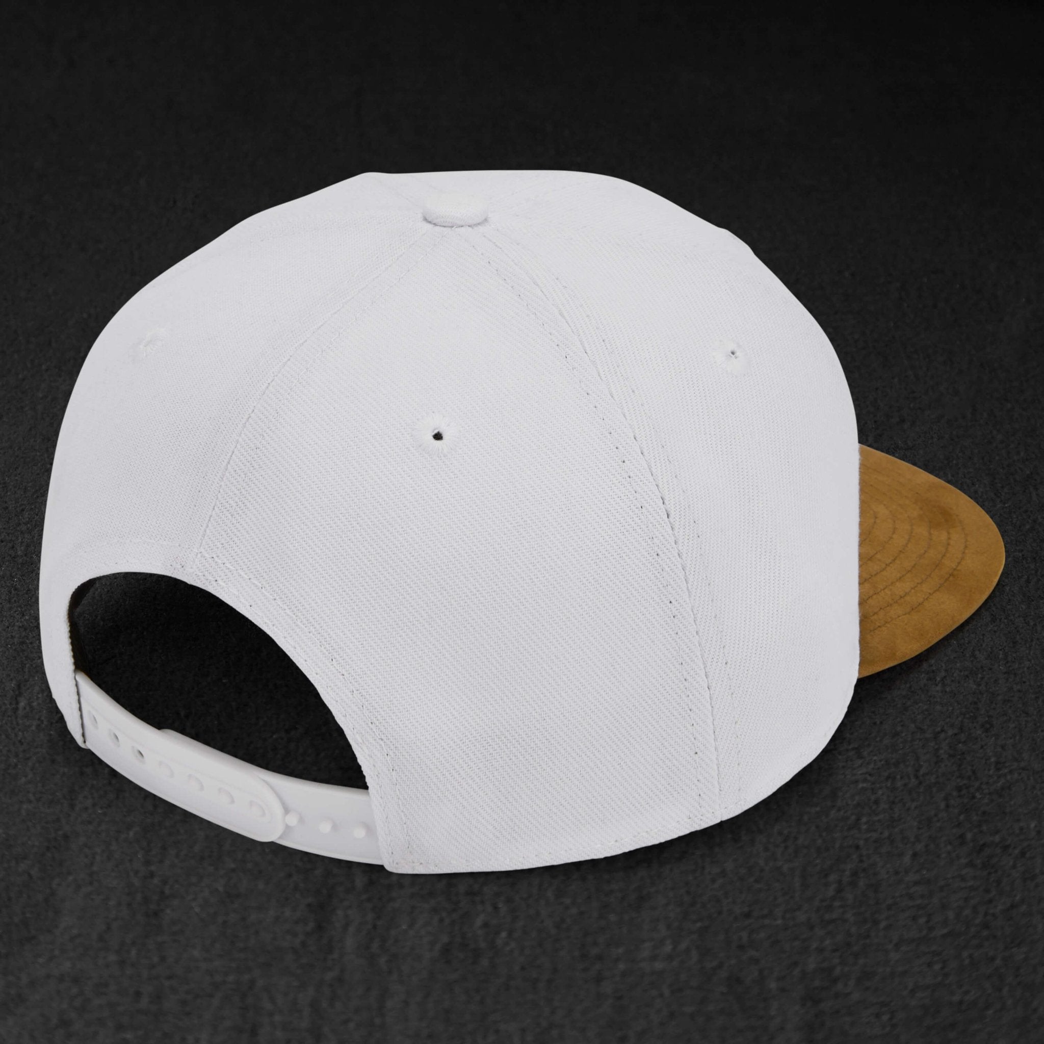 Snapback Cap - White & Suede - Pablo & Capone - Shop Deutschland Noodosz