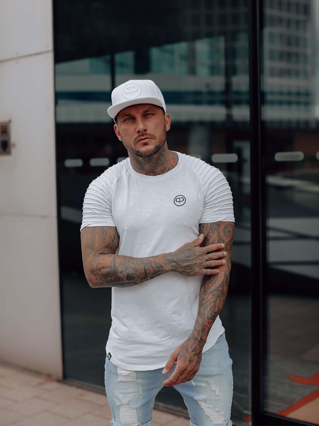 Snapback Cap - White & White - Pablo & Capone - Shop Deutschland Noodosz