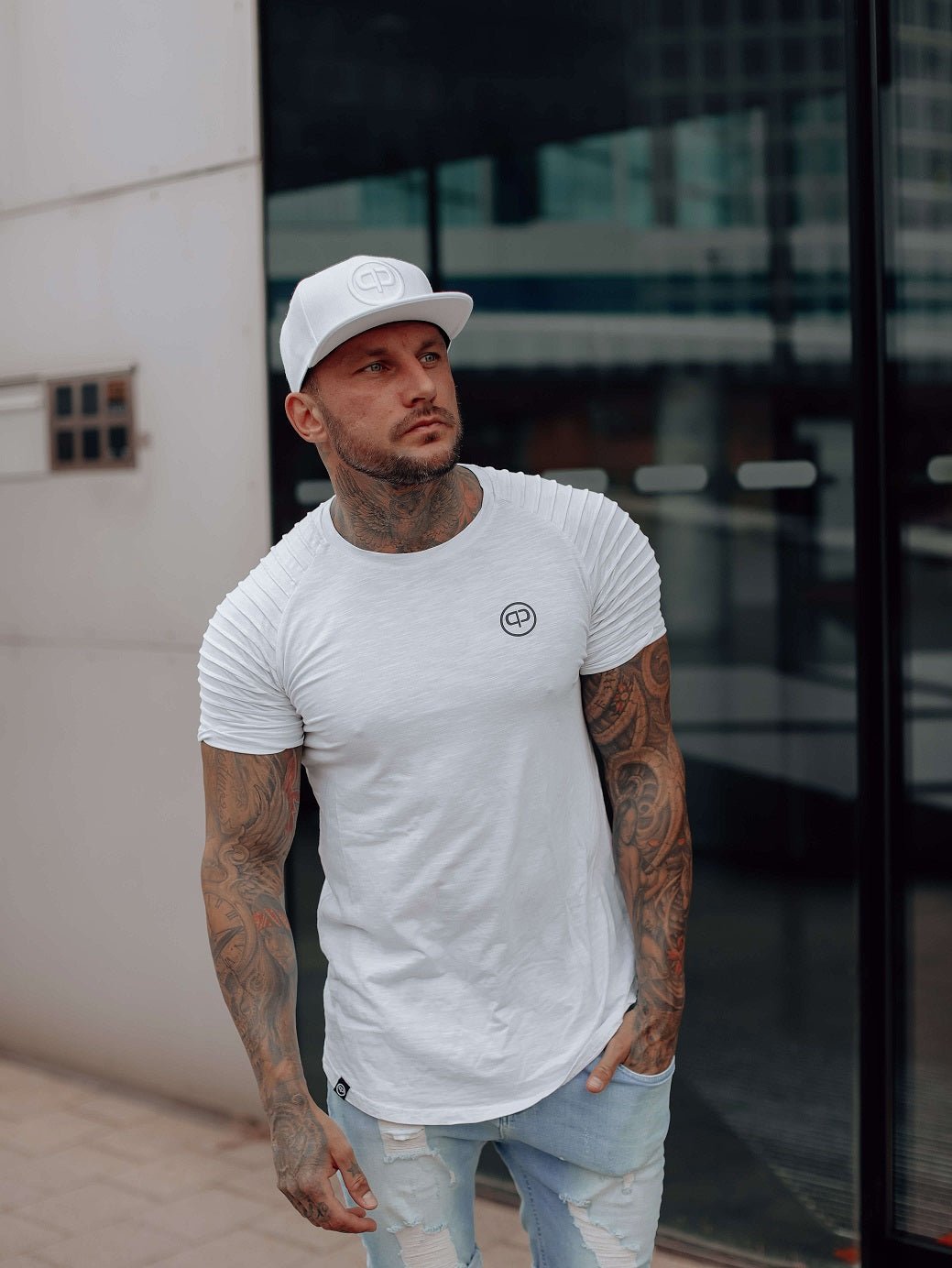 Snapback Cap - White & White - Pablo & Capone - Shop Deutschland Noodosz